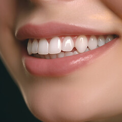 Obraz premium Clean teeth smile closeup photo