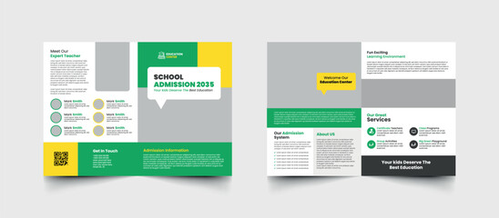School Kids Bifold Brochure Design
