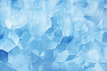 Obraz premium Abstract blue triangle background. Frozen ice design - Generative AI illustration 