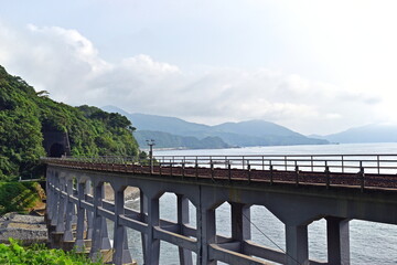 惣郷川橋梁　線路　山口