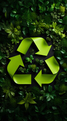 Recycle, reduce, reuse and repair. Creative images about recycling, waste reduction and reuse. Original composition of caring for the environment and recycling. The three R's. 