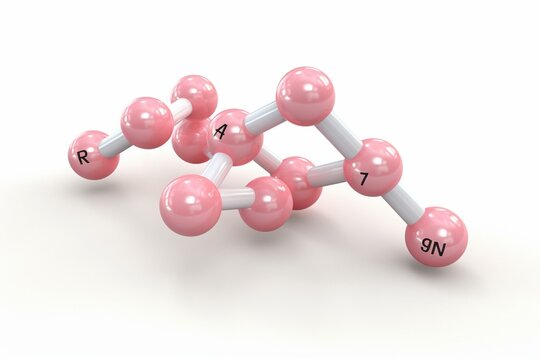 3D-rendered pill with dioxin molecule, isolated on white. Generative AI