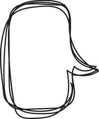 rectangle text box border doodle