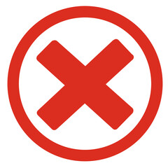 Obraz premium cross mark with box