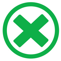 Obraz premium cross mark with box