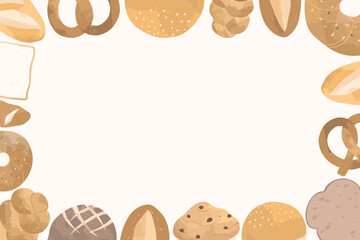 Bakery Sweet Food Frame Background