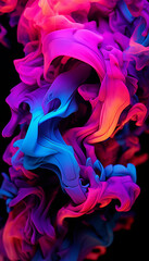 A trendy mobile wallpaper with a cool splash pattern and abstract brushstrokes