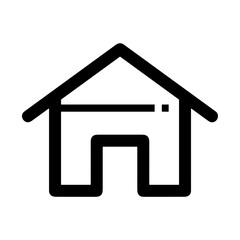 Home homepage icon symbol vector image. Illustration of the house real estate graphic property design image