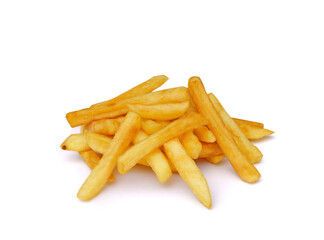 Potato fried or french fries isolated on white background