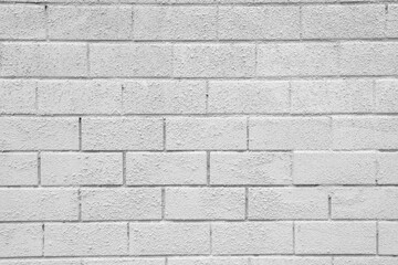 White brick wall background and texture