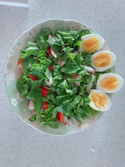 salad with vegetables