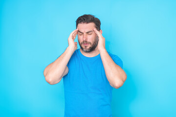 Man with confuse face expression having doubts. Thoughtful man. Portrait of thoughtful serious, man...