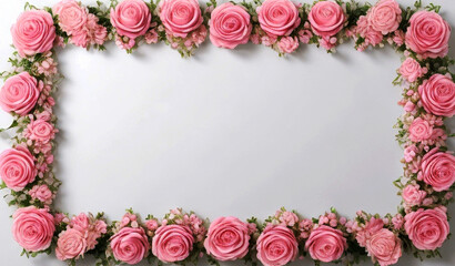 Capturing the Beauty Embracing the Delicate Rose Blossom Frame