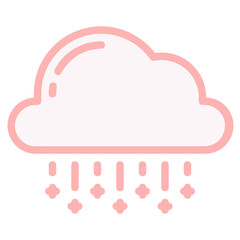 Cloud storage icon symbol vector image. Illustration of the database server hosting cloud system digital design image