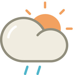 Cloud storage icon symbol vector image. Illustration of the database server hosting cloud system digital design image