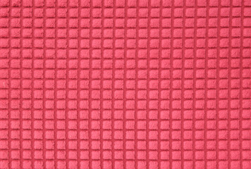 soft colorful plastic foam with rectangular pattern crop closeup for backdrop background use
