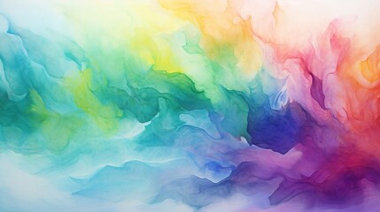 Colorful Watercolor abstract background. AI generated image - obrazy, fototapety, plakaty