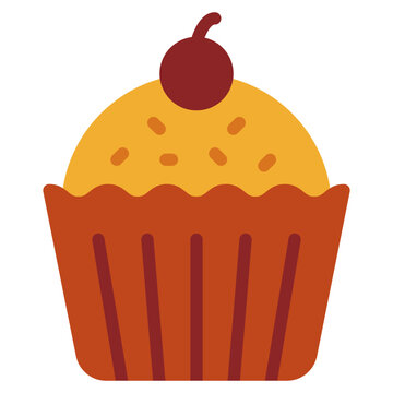 Food and bakery cupcake icon