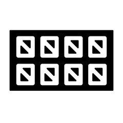 Crazy Eight Glyph Icon