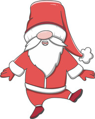 Cute santa claus christmas cartoon