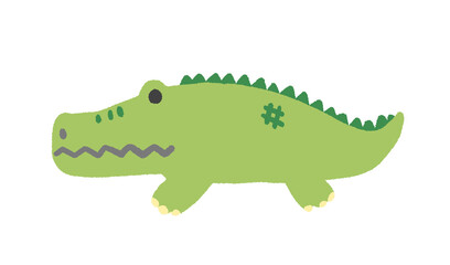 かわいいワニのイラスト