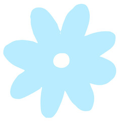 Cute Hand drawn Flower Element