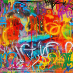 Graffiti grunge funky artistic repeat pattern