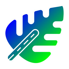 Fototapeta premium Tropical leaf icon 
