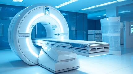 CT scanner in a modern hospital.