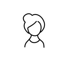 profile picture icons in line style