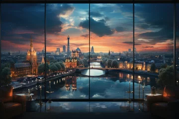 Foto auf Acrylglas the view of london city view from an elevated © Anything Design