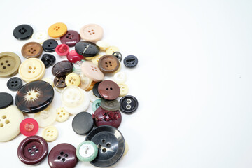 服用のたくさんのボタン