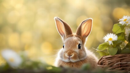 easter bunny in the grass