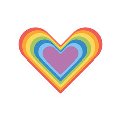 Love rainbow vector