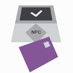 NFT payment technology. A credit card payment terminal with NFT.