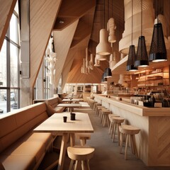 Café interior design Norway