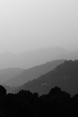 Obraz premium misty morning in the mountains