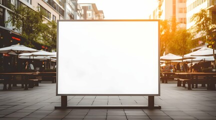 White billboard blank for advertising