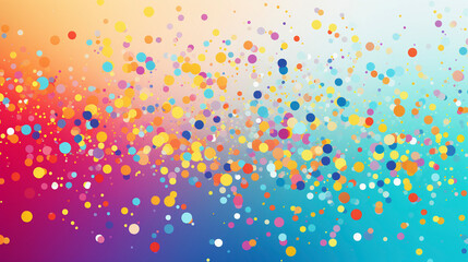 AI art colorful dot pattern　カラフルなドット柄