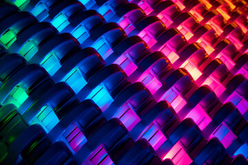 Obraz premium Elemental neon-inspired surface material texture