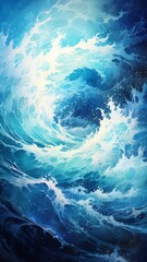 blue sky and sea abstract background HD image