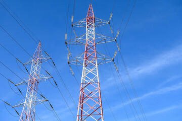 électricité pilone poteau ligne cable energie environnement
