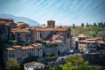Town of Segni - Italy - obrazy, fototapety, plakaty