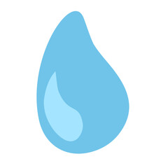 Cartoon Teardrop and puddle