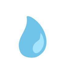 Cartoon Teardrop and puddle