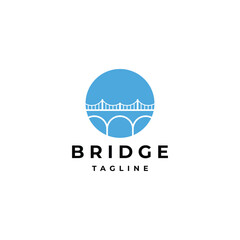 Bridge logo vector icon design template