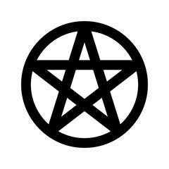 pentagram line icon