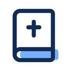 bible filled line icon
