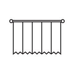 curtain icon vector