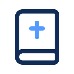 bible outline color icon